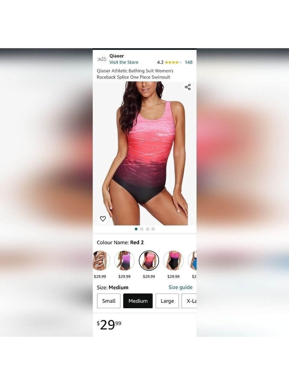 NWT Qiaoer One Piece Swimsuit
